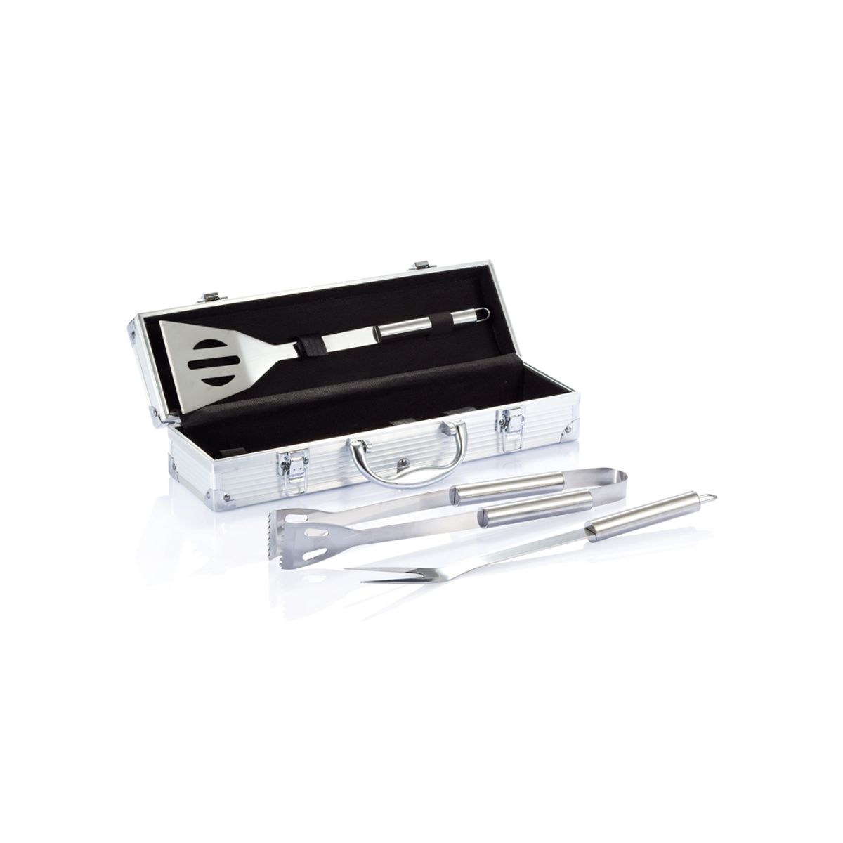 3 Pcs Barbecue Set In Aluminium Box