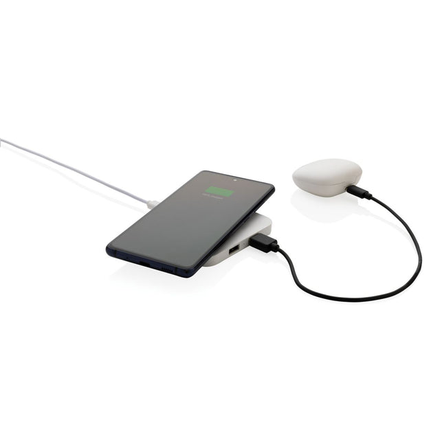 Rcs Recycled Plastic 10W Wireless Charger With Usb Ports