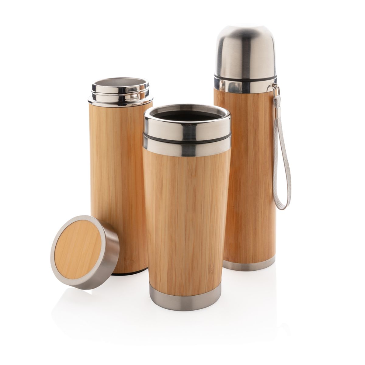 Leak Proof Bamboo Vacuum Bottle