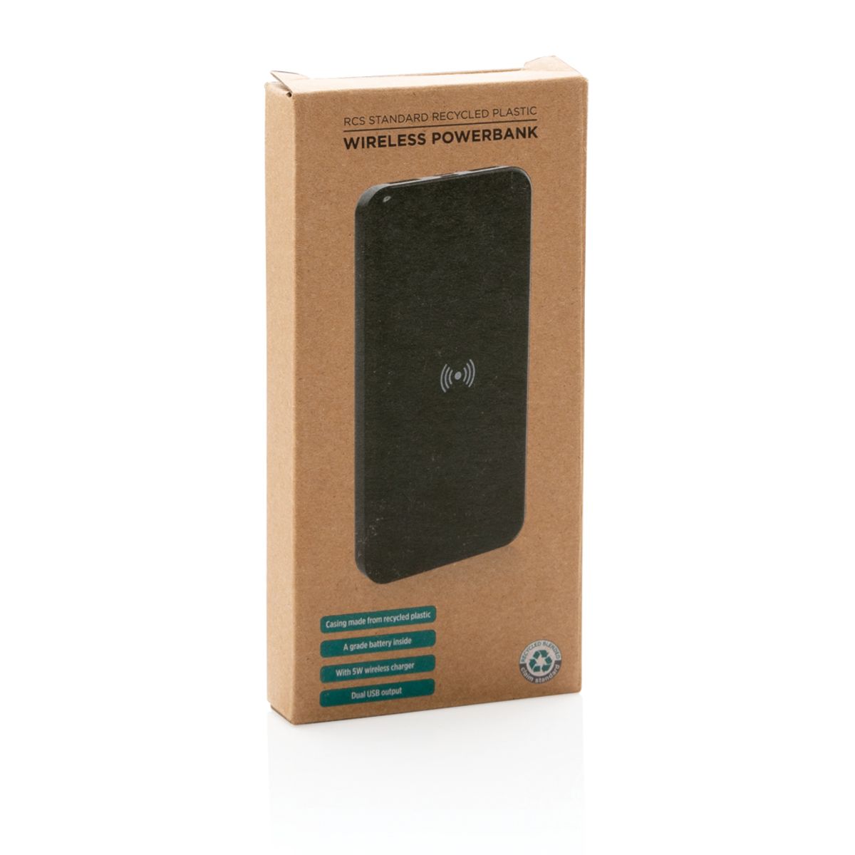 Rcs Standard Recycled Plastic Wireless Powerbank