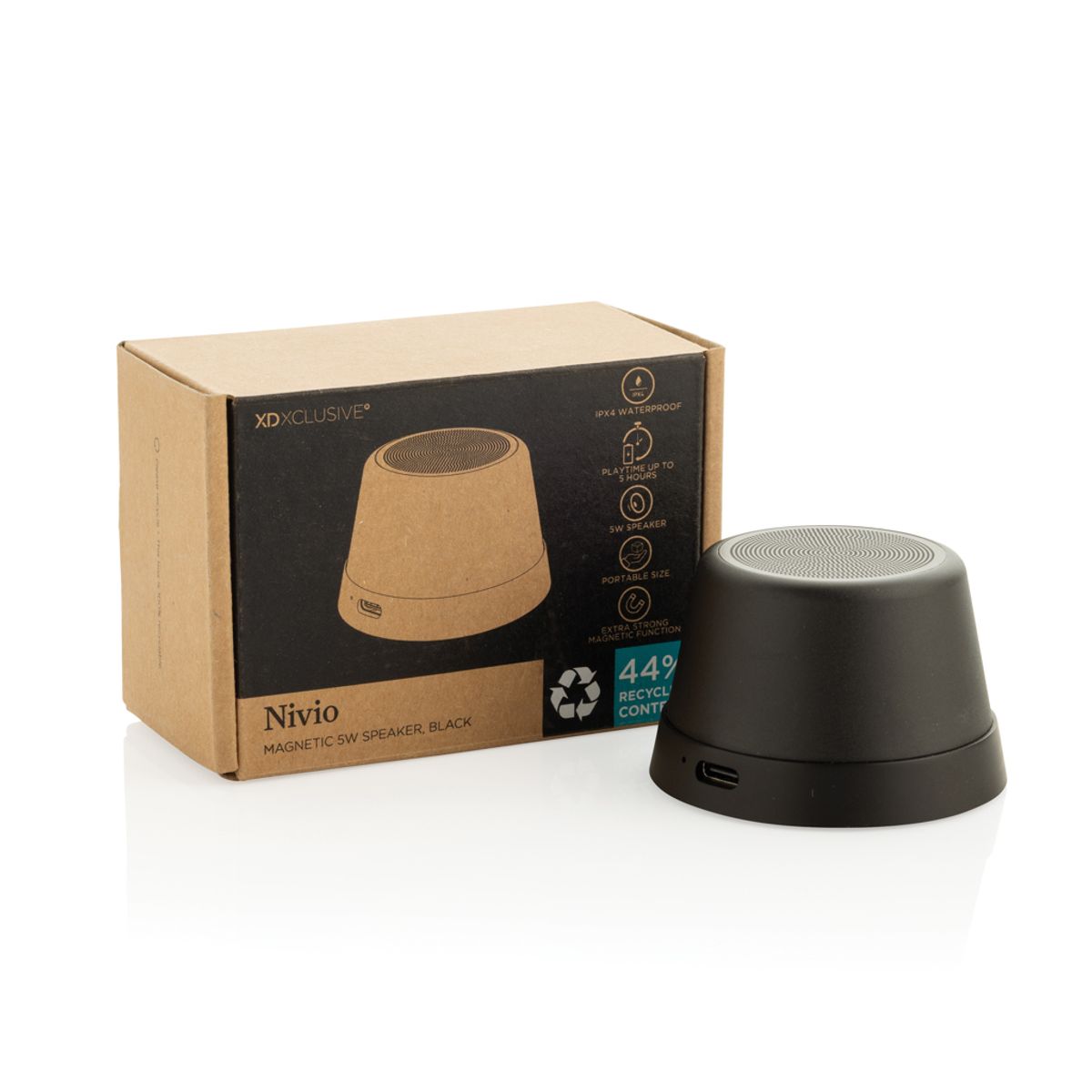 Nivio Rcs Recycled Aluminum Magnetic 5W Speaker
