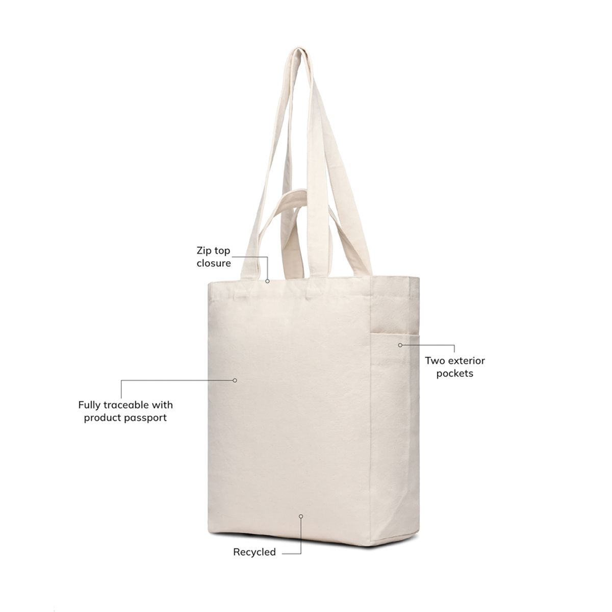 Vinga Hilo Aware™ Recycled Canvas Zip Tote