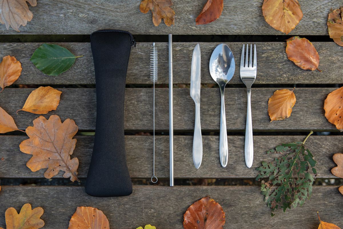 4 Pcs Stainless Steel Re-Usable Cutlery Set
