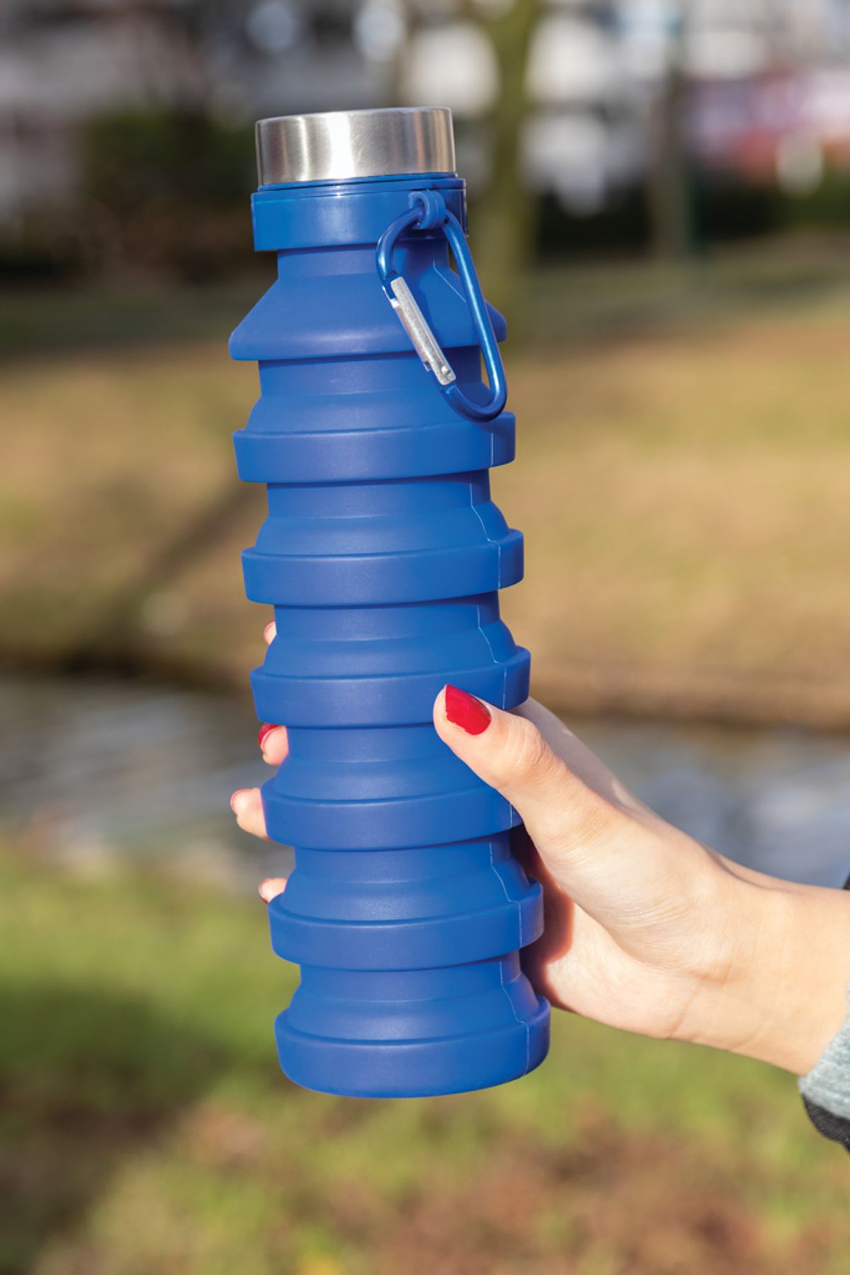 Leakproof Collapsible Silicone Bottle With Lid