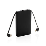 5.000 Mah Pocket Powerbank With Integrated Cables