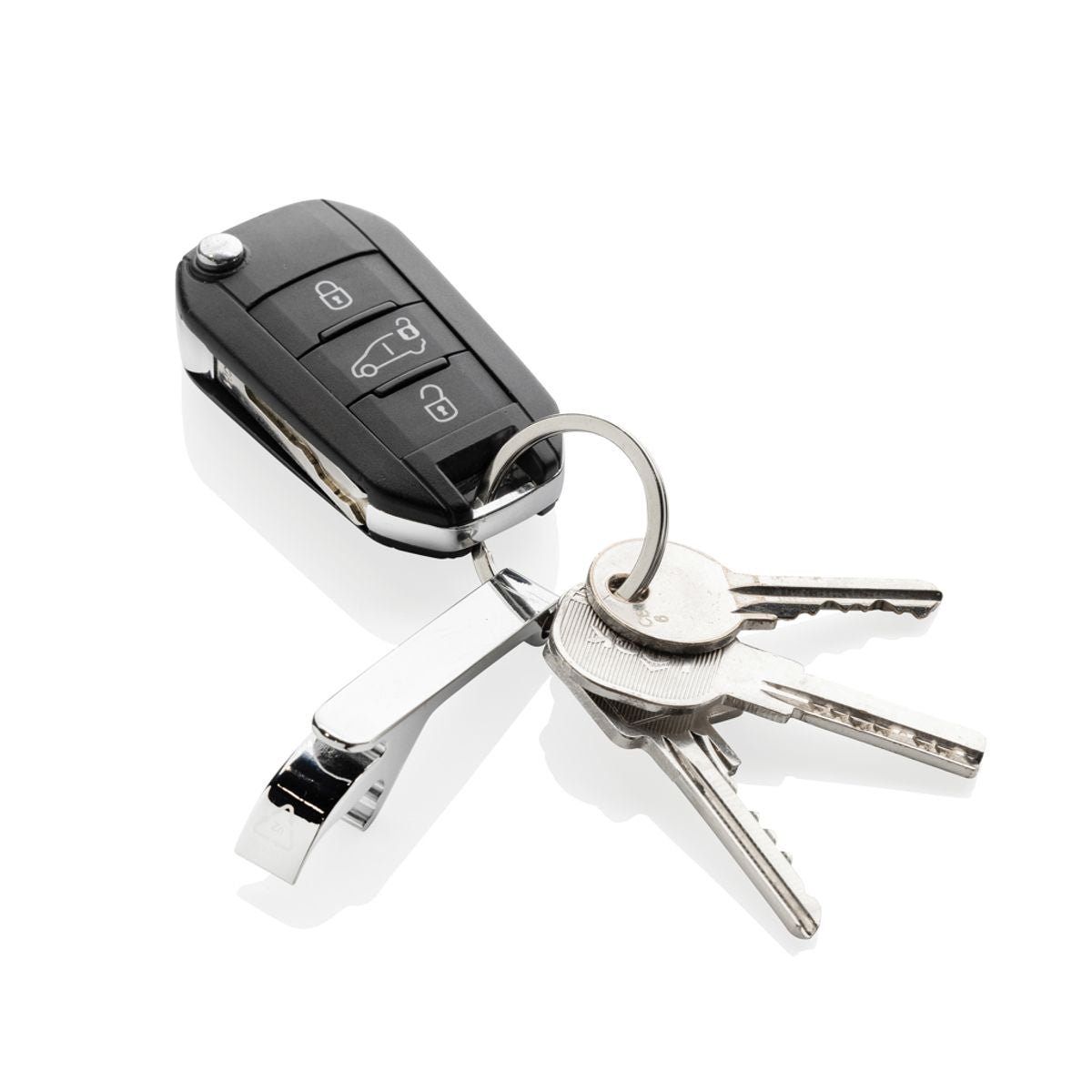 Rcs Recycled Zinc Alloy Bottle Opener Keychain