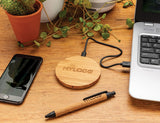 Bamboo 5W Round Wireless Charger