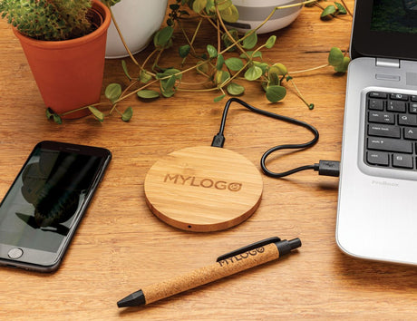 Bamboo 5W Round Wireless Charger