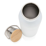 Modern Stainless Steel Bottle With Bamboo Lid