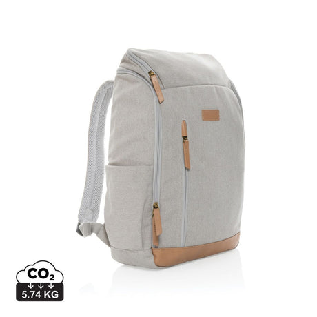 Impact Aware™ 16 oz. pārstrādāta kanvas 15 collu klēpjdatora mugursoma