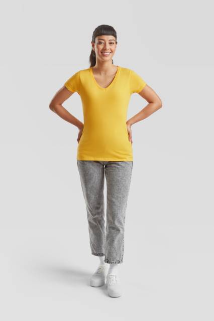 Lady-Fit Valueweight V-Neck T