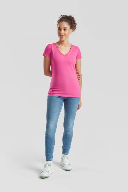 Lady-Fit Valueweight V-Neck T